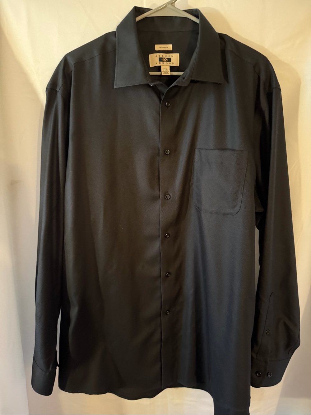 JOSEPH ABBOUD Black Long-Sleeve Dress Shirt